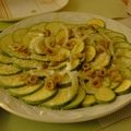El cooksnap de Carlos A. Ramírez cuando hizo Carpaccio de calabacitas.