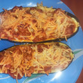 El cooksnap de Sara Muñoz cuando hizo Calabacines rellenos de carne.