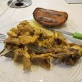 El cooksnap de Diego Carda Roca cuando hizo Pollo y conejo al ajillo.