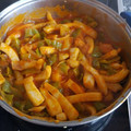 El cooksnap de Javier Mezquita cuando hizo Calamar encebollado con pimiento verde.