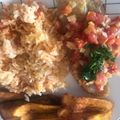 El cooksnap de Sonia Sanabria cuando hizo Arroz con pimentón rojo, cebollín y ajo.