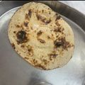 Kavya Varma's cooksnap of when they made Stuffed naan.