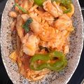 El cooksnap de Ascensión Reina Méndez Ramos cuando hizo Bacalao ajoarriero con patatas paja.