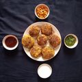Rekha Vora's cooksnap of when they made આલુ પૌવા ટીકી.