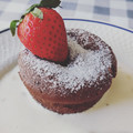 El cooksnap de Maria A. cuando hizo Coulant de chocolate - Especial San Valentín.