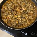 El cooksnap de Eduardo Agudo Alba cuando hizo Arroz negro con gambas y calamares.