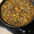 El cooksnap de Eduardo Agudo Alba cuando hizo Arroz negro con gambas y calamares.
