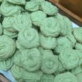 Cooksnap dari Lely Faralia untuk resep Semprit Pandan (tepung kanji)