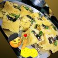 Pooja Sabhagchandani's cooksnap of when they made Gujarati dhokla.