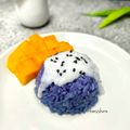 Cooksnap dari fransiska arie untuk resep Ketan Kukus Bunga Telang