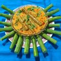 Jayshree Doshi's cooksnap of when they made સરગવા ની શીંગ નુ લોટ વાળુ શાક (Sargava Ni Sing Nu Lot Valu Sabji Recipe In Gujarati).