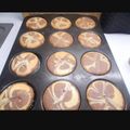 Marika Kissné Cooksnap-ja, amikor elkészítette a(z) Banános muffin Nutella örvénnyel receptet.