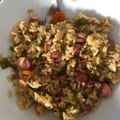 El cooksnap de Alba cuando hizo 🥘 Arroz con salchichas y verduras.
