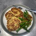 Genna's cooksnap of when they made left over mashed potato pancakes.