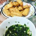 Cooksnap của Pi Ha khi họ làm theo món Đậu Hủ Chiên Chấm Muối Ruốc Thái