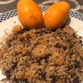El cooksnap de Annuska Perera cuando hizo Cous cous de morcilla y nísperos.