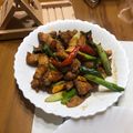 Mao May 的 蒜苗肉絲炒豆乾 cooksnap
