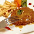 Cooksnap dari LOzora Le3 untuk resep Steik Tempe Cordon Blue with Mushroom Black Pepper Sauce
