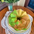 Cooksnap dari Orizstv untuk resep Bolu Putih Telur Pandan Coklat