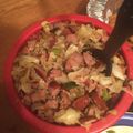 Kendra Harper's cooksnap of when they made Fried Cabbage with Smoked Sausage.