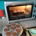 El cooksnap de Romina Juarez Prat cuando hizo Muffins de chocolate con dulce de leche y banana.