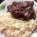 El cooksnap de Rebeca Franco cuando hizo Pollo al vino tinto Facil.