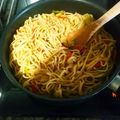 El cooksnap de juantxo cuando hizo Espaguetis con verdura salteada y soja.