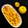 کوک اسنپ نیره اعظم زنجانی بعد از امتحان کردن دسر سیب دارچینی کاراملی.