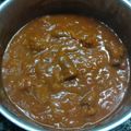 El cooksnap de luisdeblasis cuando hizo Salsa roja con salchicha parrillera.