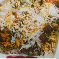 Nabiha Rizwan's cooksnap of when they made Chicken biryani.