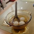 栗子兒 的 桂冠粉紅湯圓(芝麻) cooksnap