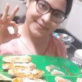 Kavya Karwani का कुकस्नैप जब उन्होंने वेज पिज़्ज़ा (Veg pizza recipe in Hindi) बनाया था।