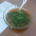 Cooksnap của Nguyễn Công Thái Sơn khi họ làm theo món Canh cải cúc nấu với cà chua và thịt băm 😙