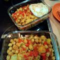 El cooksnap de Ana Lastras cuando hizo Garbanzos con patatas y huevos fritos al pimentón picante.