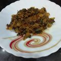 Aruna Thapar का कुकस्नैप जब उन्होंने करेले की भूर्जी (karele ki bhurji recipe in Hindi) बनाया था।