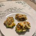 El cooksnap de Silvia Henarejos Martínez cuando hizo Barcas de calabacín rellenas con gambas y puré de patatas.