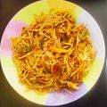 Renukabala's cooksnap of when they made மேகி நூடுல்ஸ் பிரியாணி (Maggie noodles biryani recipe in tamil).