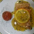 El cooksnap de Carla Freitas cuando hizo Salmón a la naranja.