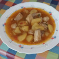El cooksnap de yayita cuando hizo Marmita de Cantabria.
