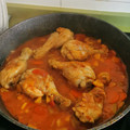 El cooksnap de Sofìa Lozano cuando hizo Jamoncitos de pollo en salsa de puerros, calabacín y manzana.