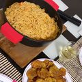 El cooksnap de Alexandra cuando hizo Espaguetis con Camarones.