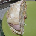 El cooksnap de daiana gimenez cuando hizo Torre de panqueques salada.