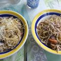 El cooksnap de Daniel Gutiérrez cuando hizo Pasta con gulas y gambas.
