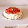 El cooksnap de Vanessa Cuadro cuando hizo Torta con frutillas y crema.
