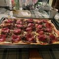 El cooksnap de Camila Díaz cuando hizo Pizza con masa hecha en casa.