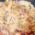 El cooksnap de Magda cuando hizo Fideos con verduras salteadas.
