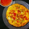 @shipra verma का कुकस्नैप जब उन्होंने इंस्टंट सूजी उत्तपम(Instant Sooji Uttapam recipe in hindi) बनाया था।