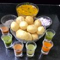Sneha Patel's cooksnap of when they made 😋Ragda pani puri👌.