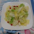 潘俊霖的(簡單料理) 的 蒜香炒高麗菜 cooksnap