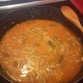 El cooksnap de Aurora Filósofo cuando hizo Arroz con pollo y verduras.